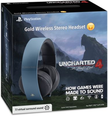 ps4 gold headset blue