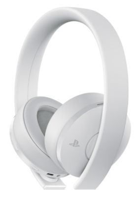 sony playstation gold wireless headset white