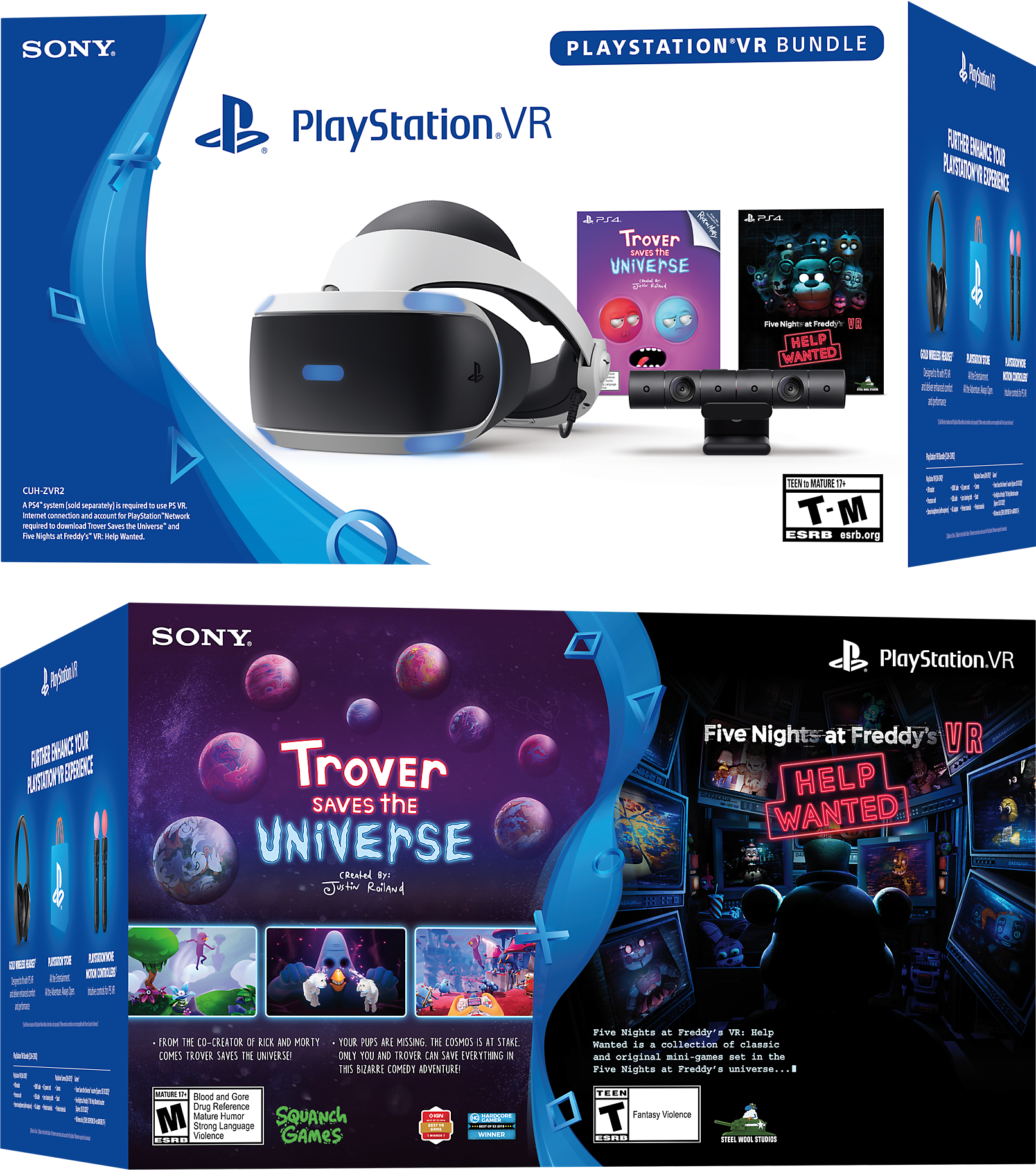 Playstation Vr Trover And Five Nights At Freddy S Bundle Playstation