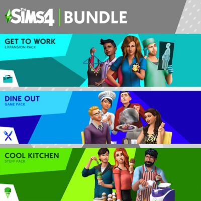The Sims 4 Bundle Get To Work Dine Out Cool Kitchen Stuff On